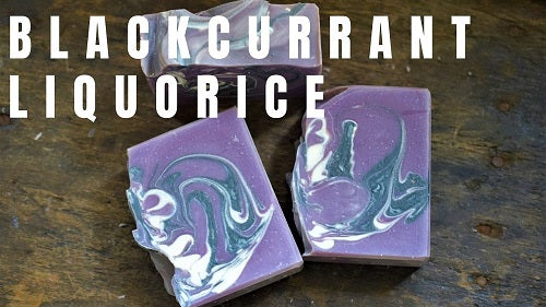 Soap Making with Blackcurrant Liquorice fragrance oil from Scent Perfique
